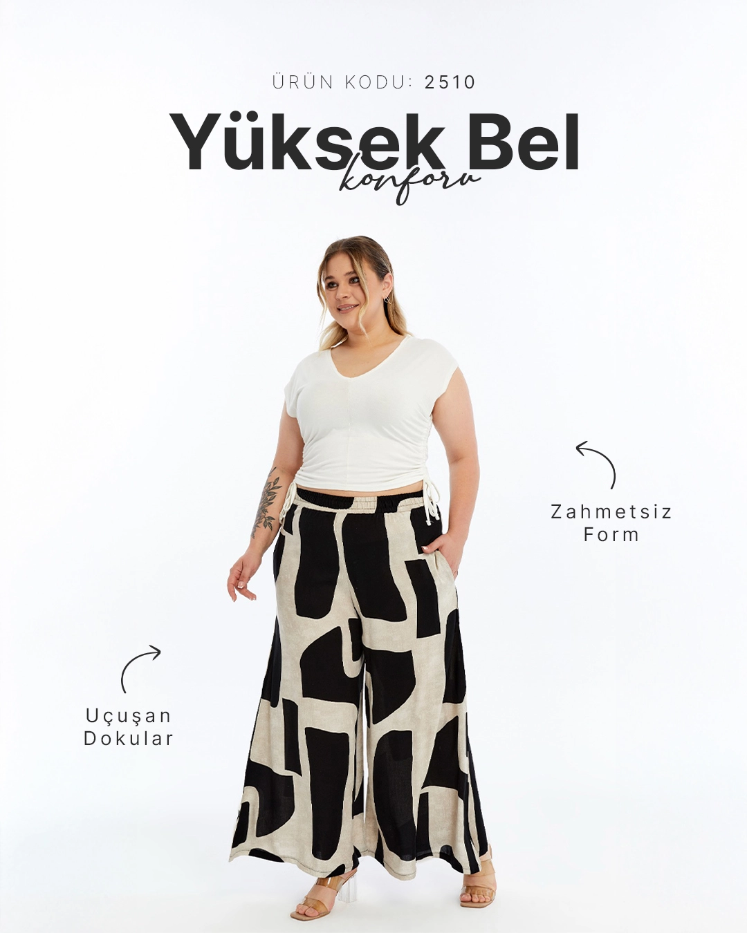 BÜYÜK BEDEN ETEK PANTOLON