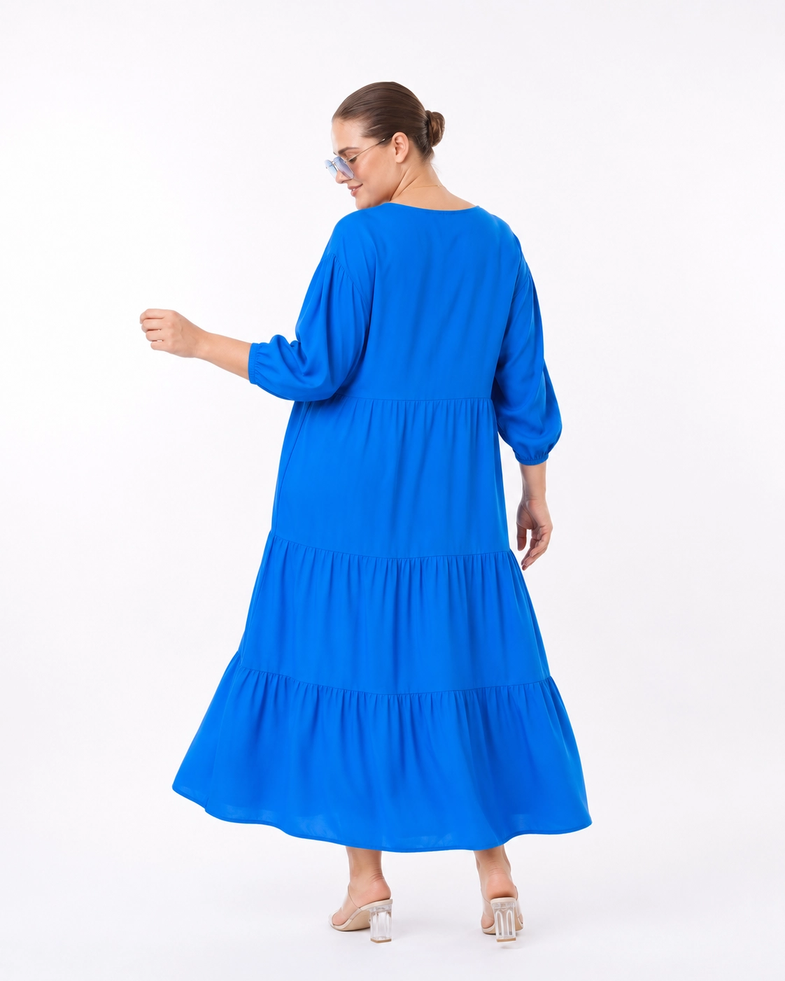 DÜĞMELİ MİDİ BOY ELBİSE
