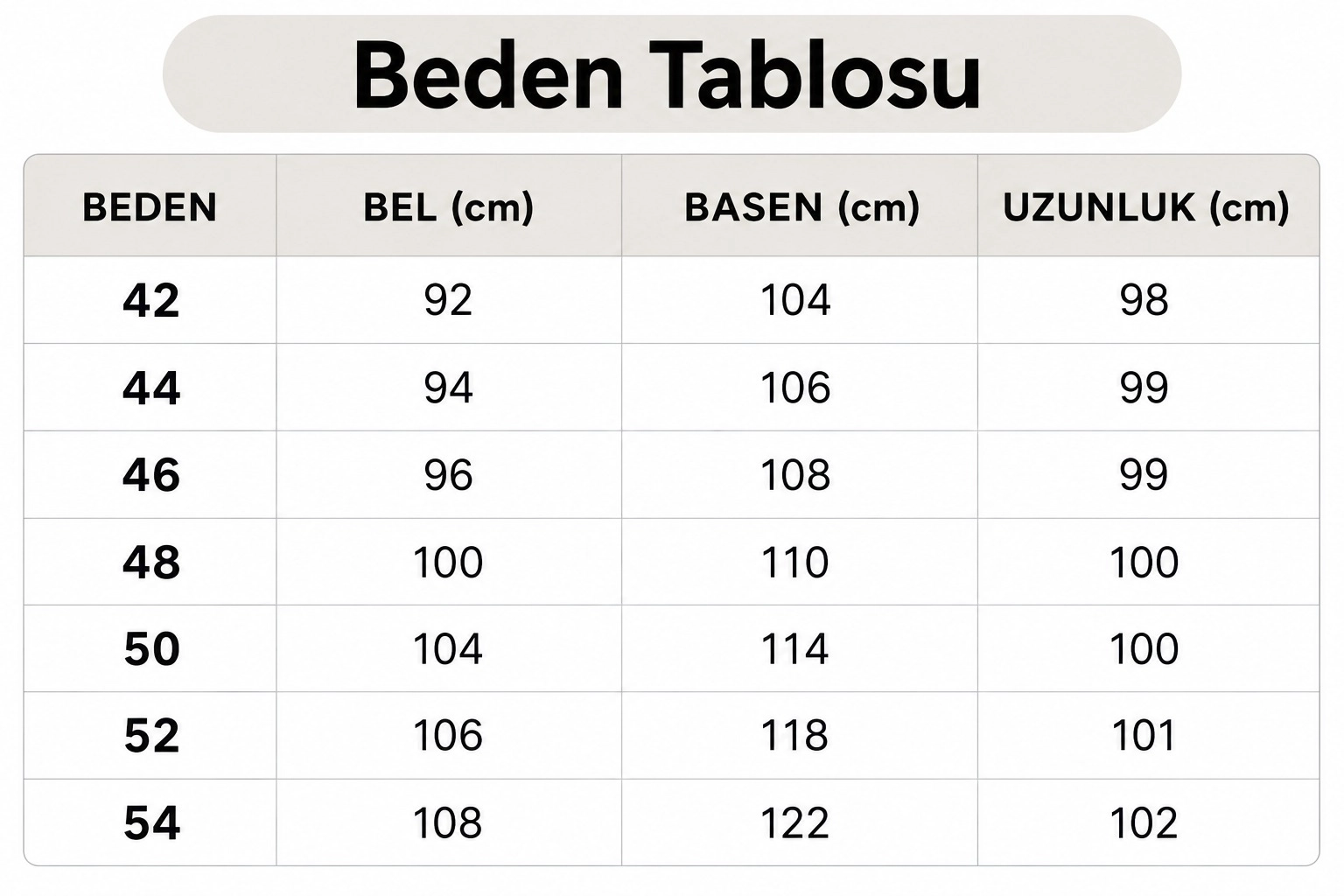 Büyük Beden likralı kahve kadın pantolon 42-54