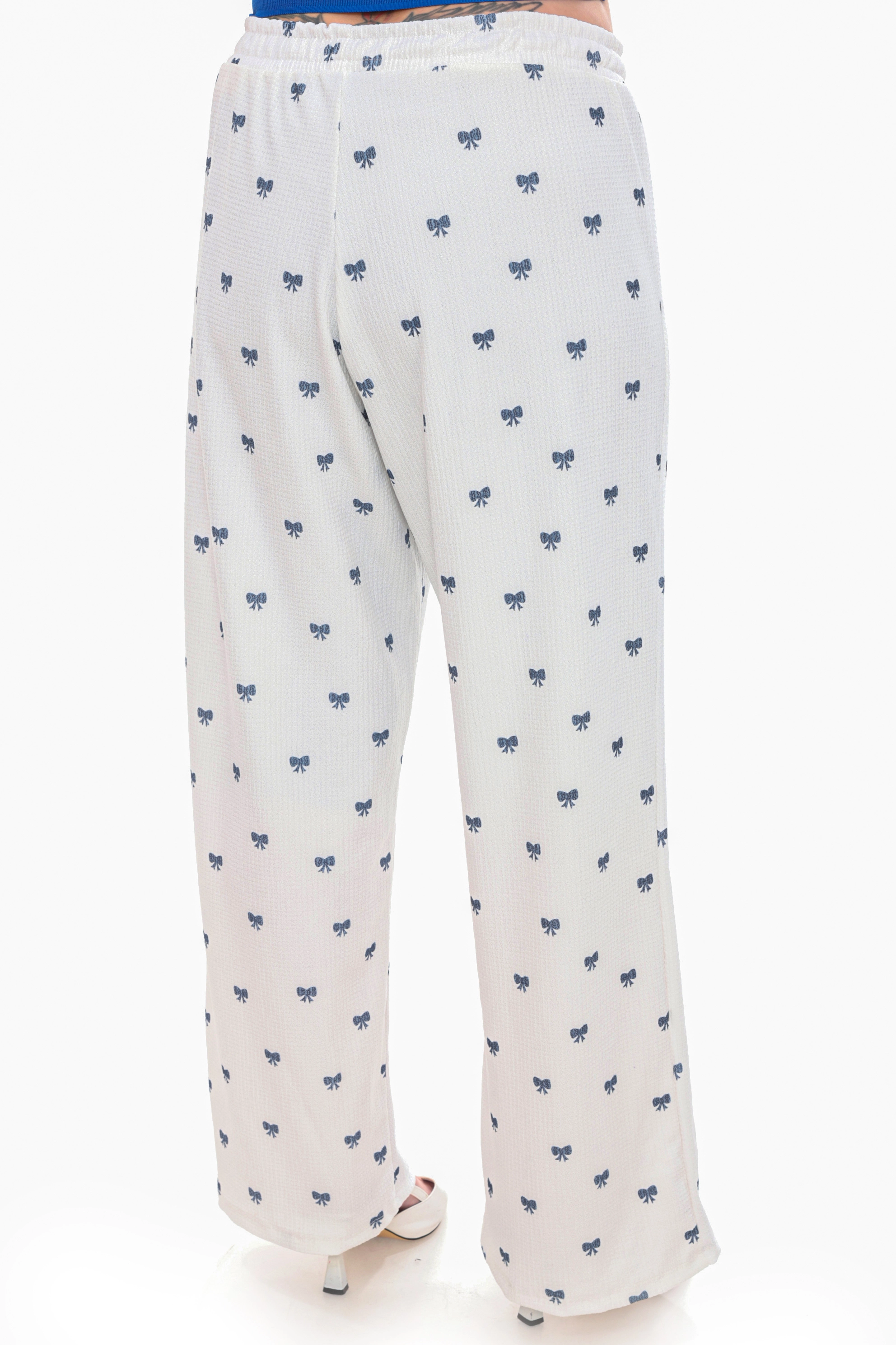 Kadın Rahat Form Beli Lastikli Geniş Paça Pantolon ZPLUS XXL